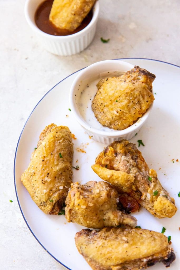 Crispy Air Fryer Chicken Wings with Baking Powder