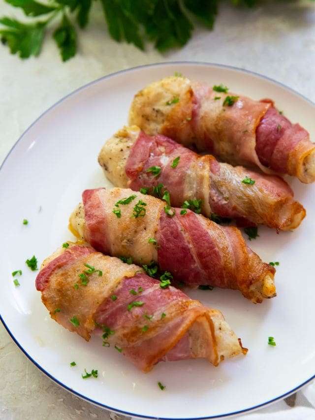 Bacon Wrapped Chicken Tenders in the Air Fryer