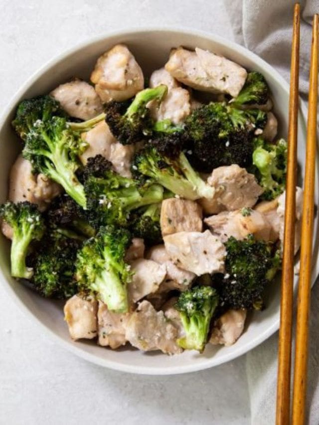 Easy Air Fryer Chicken and Broccoli