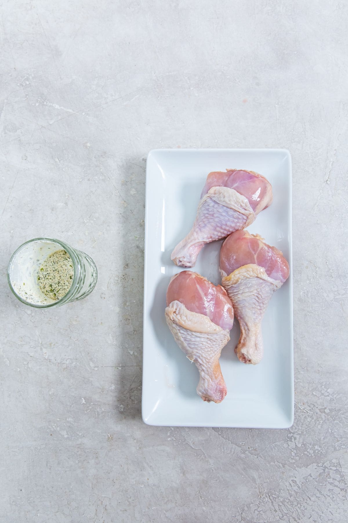 ingredient photo for air fryer ranch chicken legs