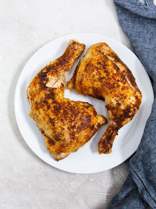 Chicken Leg Quarters in the Air Fryer