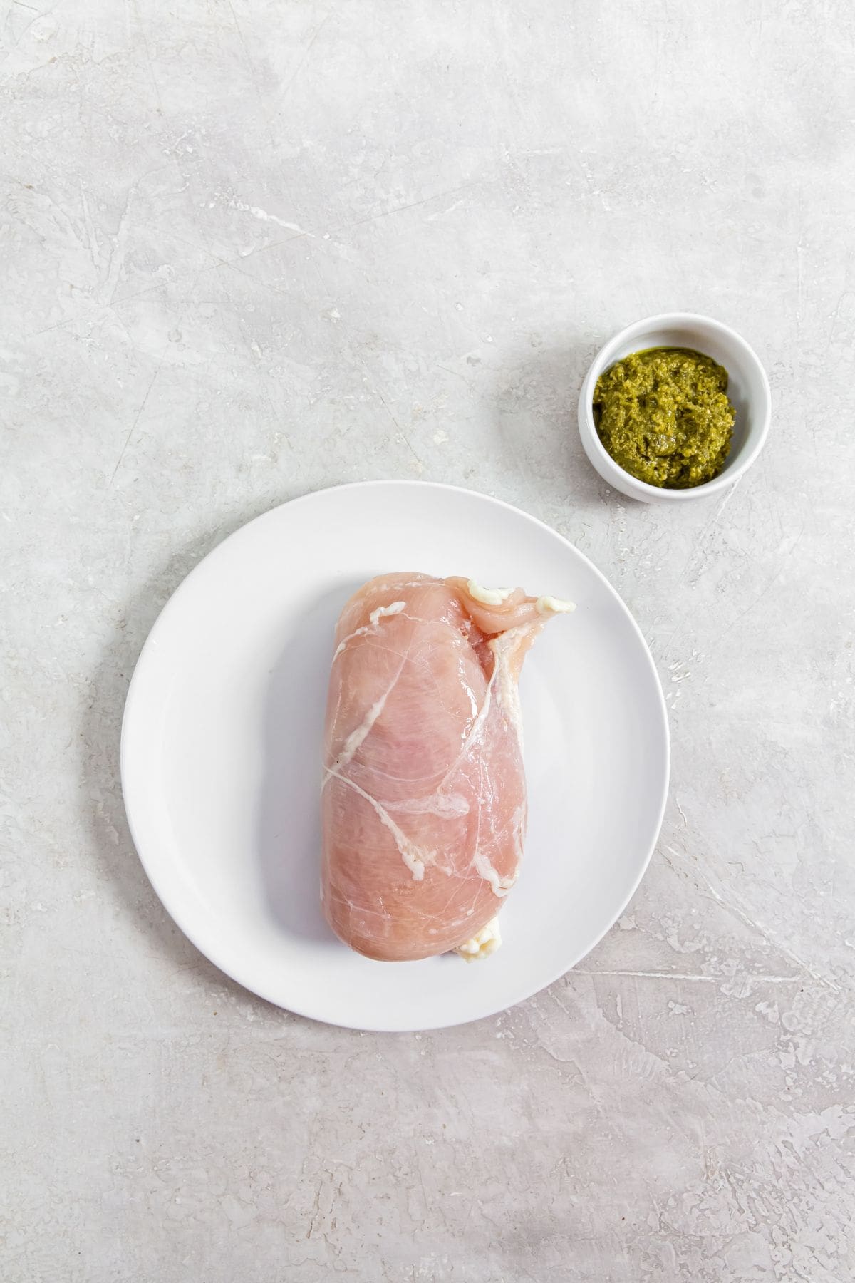 ingredient photo for Air fryer pesto chicken breast