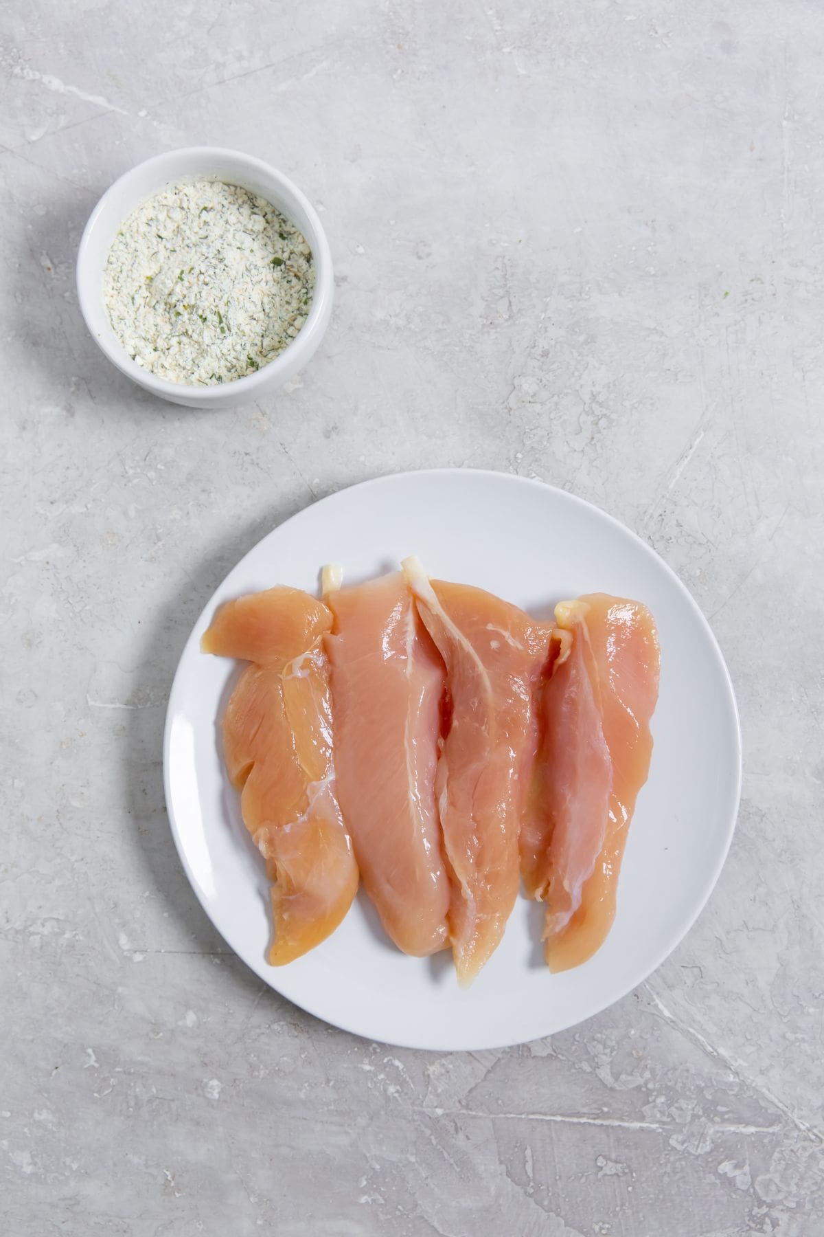 ingredient photo for air fryer ranch chicken tenders