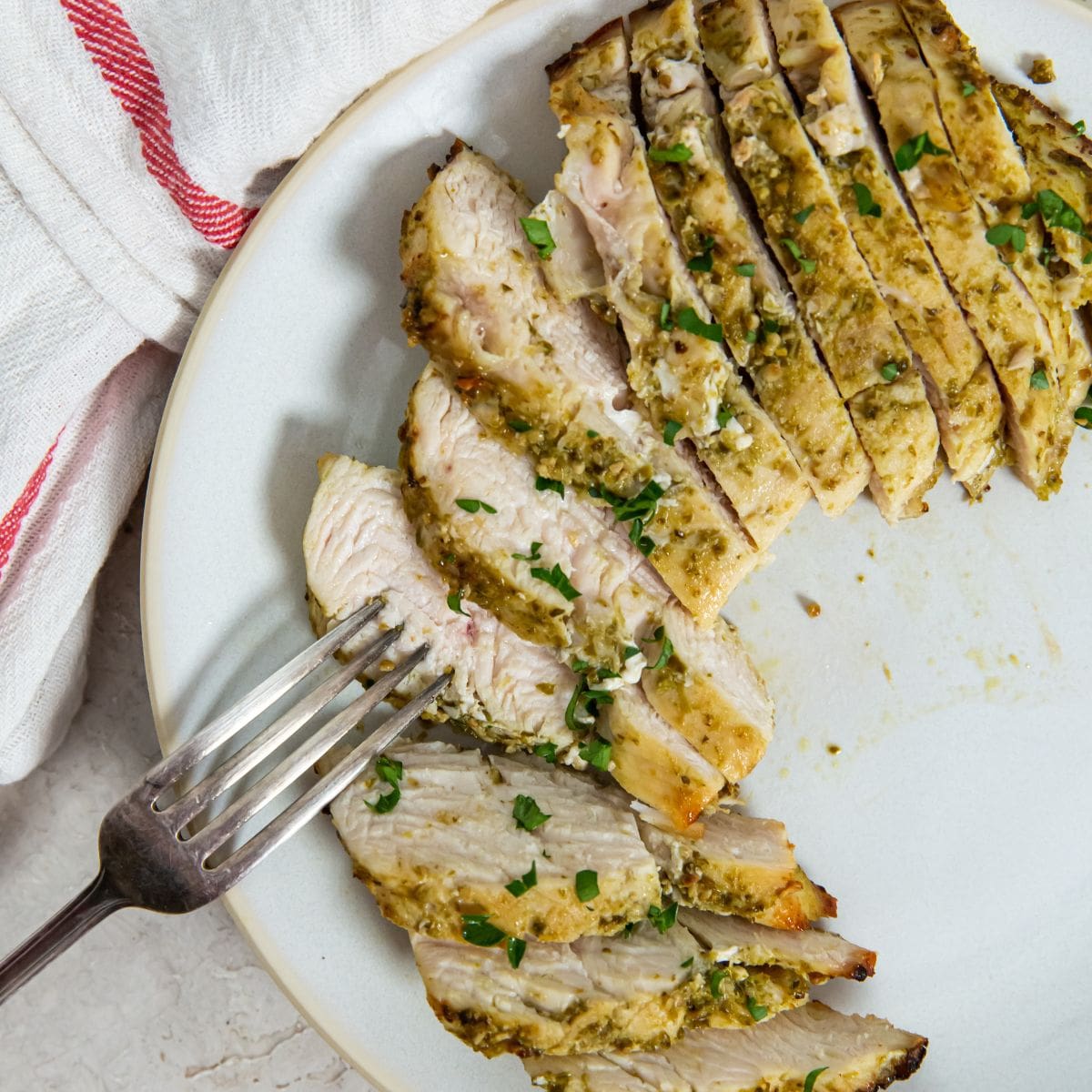 Easy Air Fryer Pesto Chicken Breast