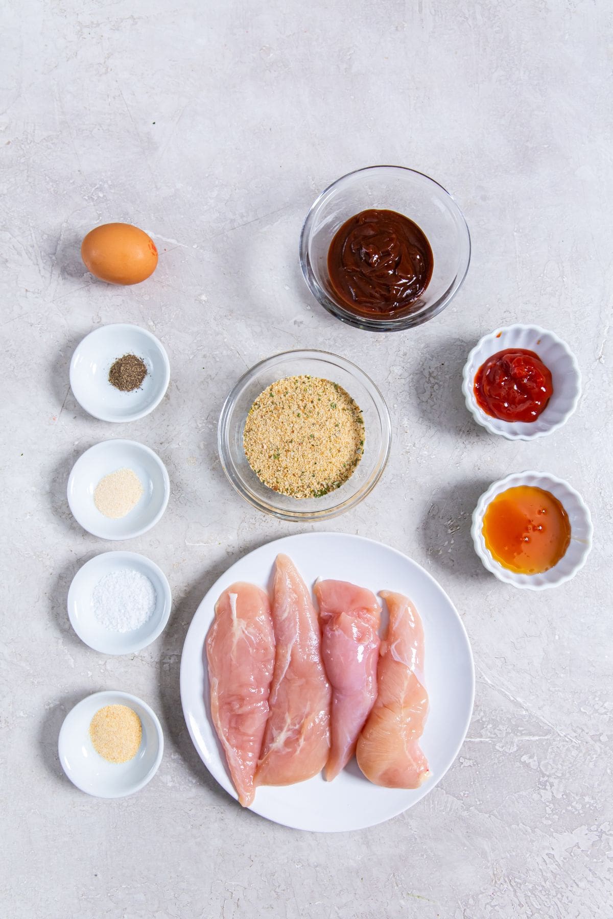 ingredient photo for air fryer honey bbq chicken tenders