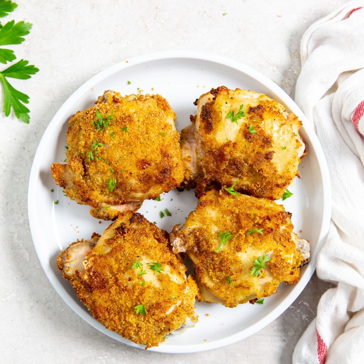 Easy Air Fryer Shake N Bake Chicken Thighs