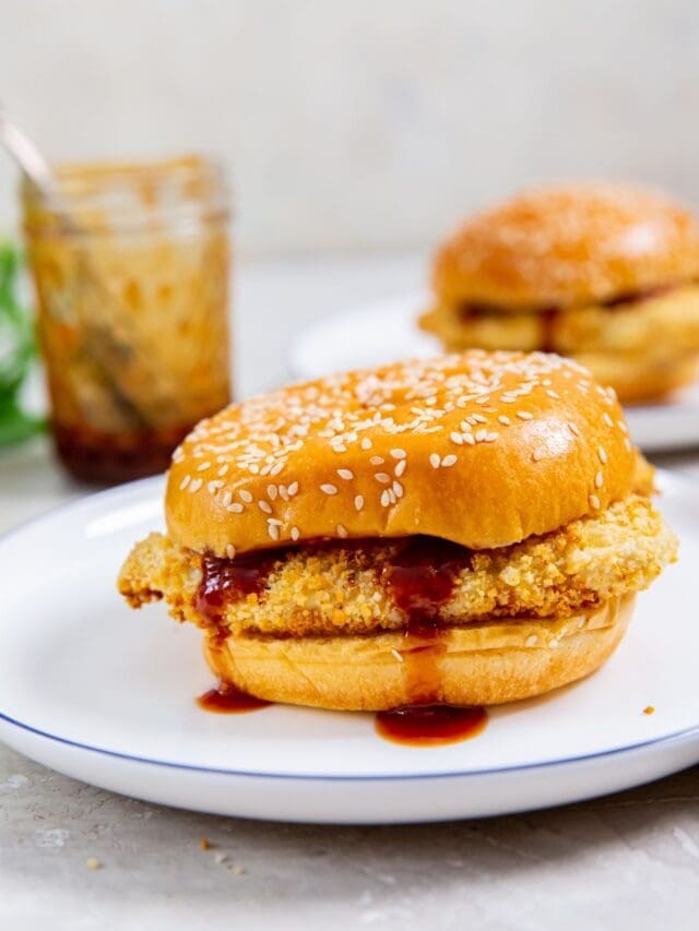 Easy Katsu Chicken Sandwich in Air Fryer