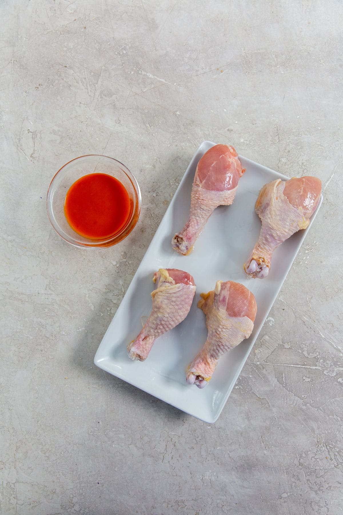 ingredient photo for air fryer buffalo chicken legs