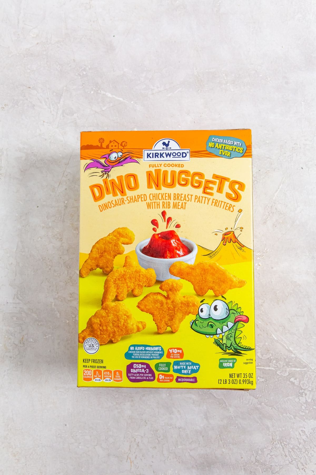 ingredient photo for Air Fryer Dino Chicken Nuggets