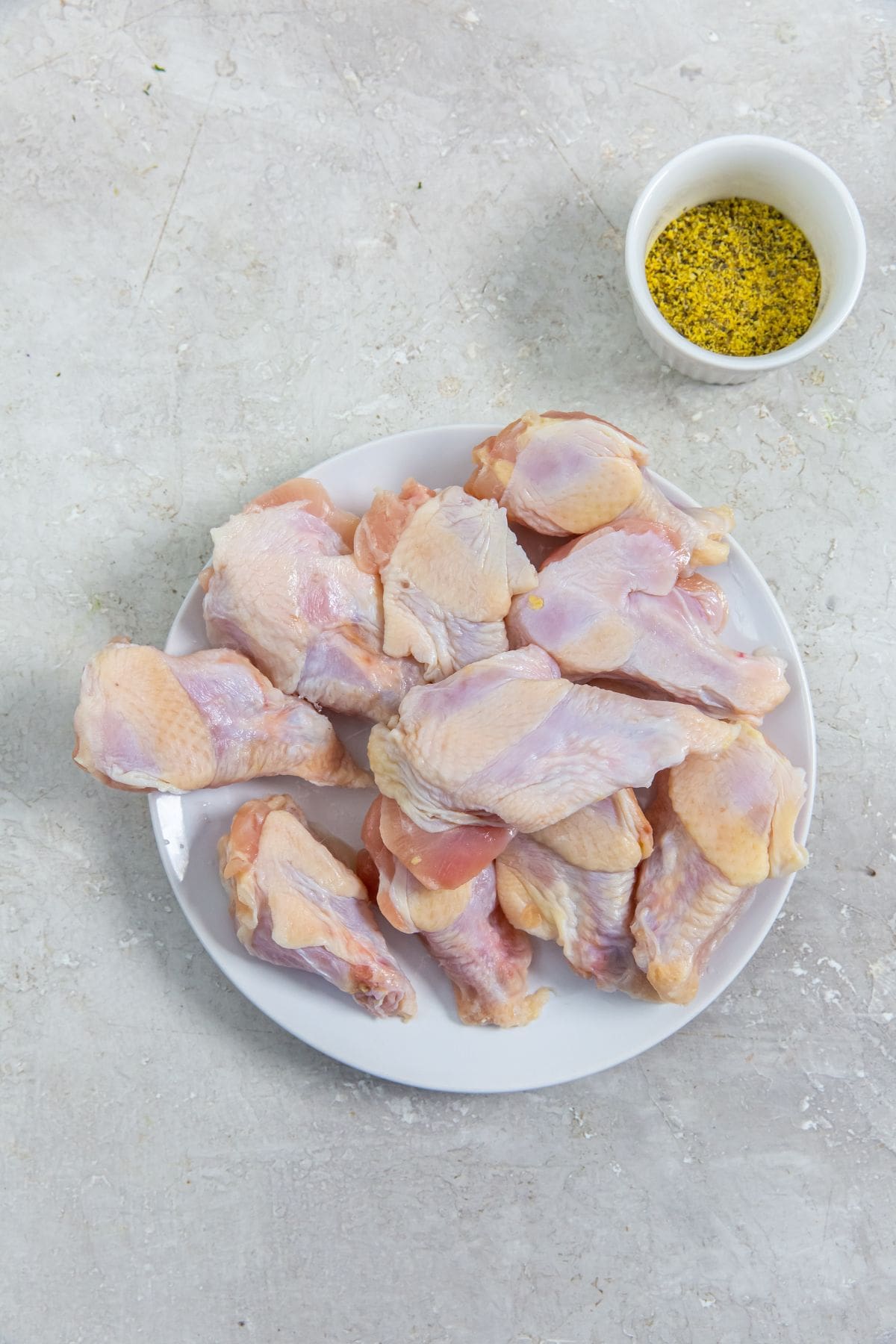 Ingredient photo for air fryer lemon pepper chicken wings