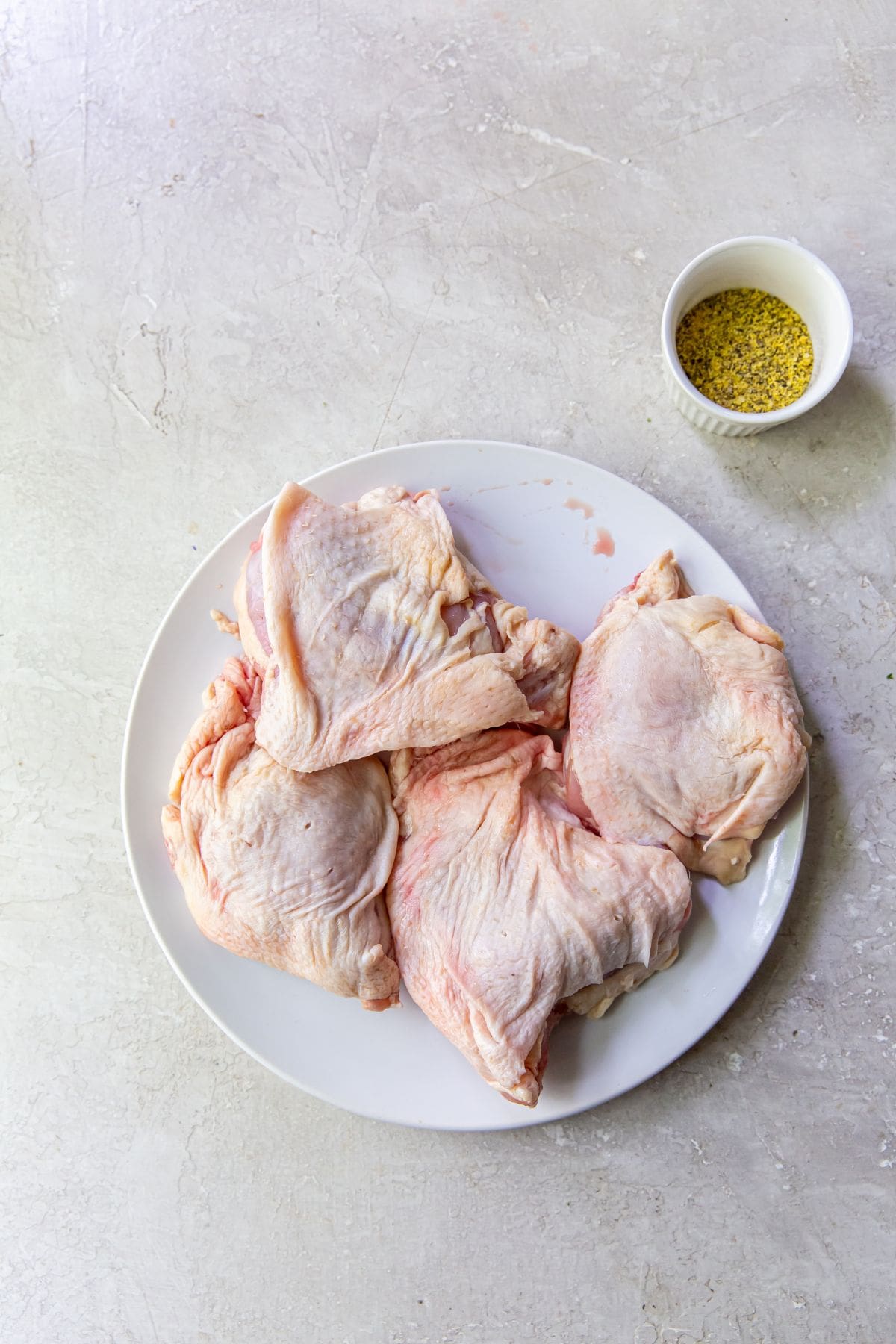 ingredient photo for Air Fryer Lemon Pepper Chicken Thighs