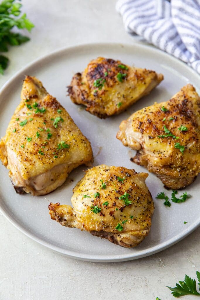 Air Fryer Lemon Pepper Chicken Thighs Chicken Air Fryer Recipes