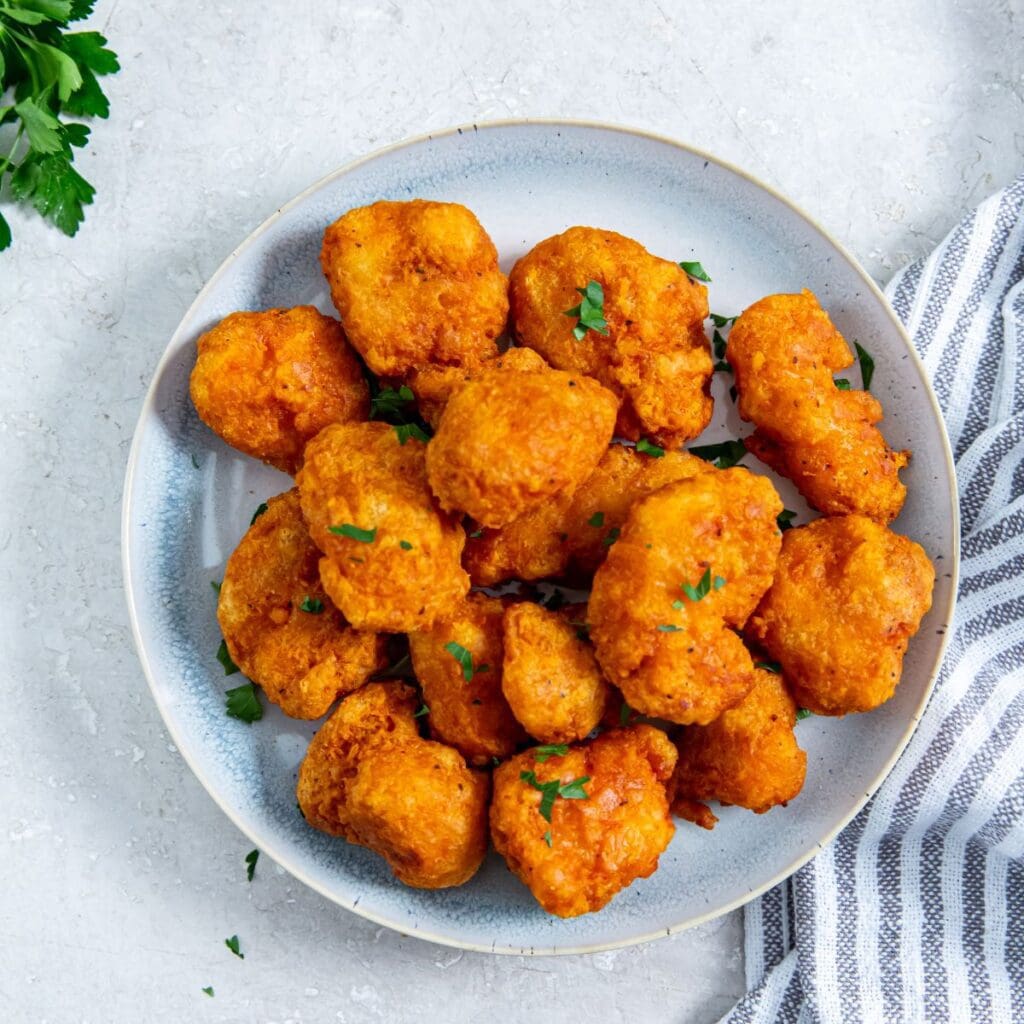 air fryer tyson boneless chicken bites, frozen boneless chicken bites, frozen boneless chicken bites air fryer, frozen chicken bites, Tyson Boneless Chicken Bites air fryer, tyson buffalo style boneless chicken bites