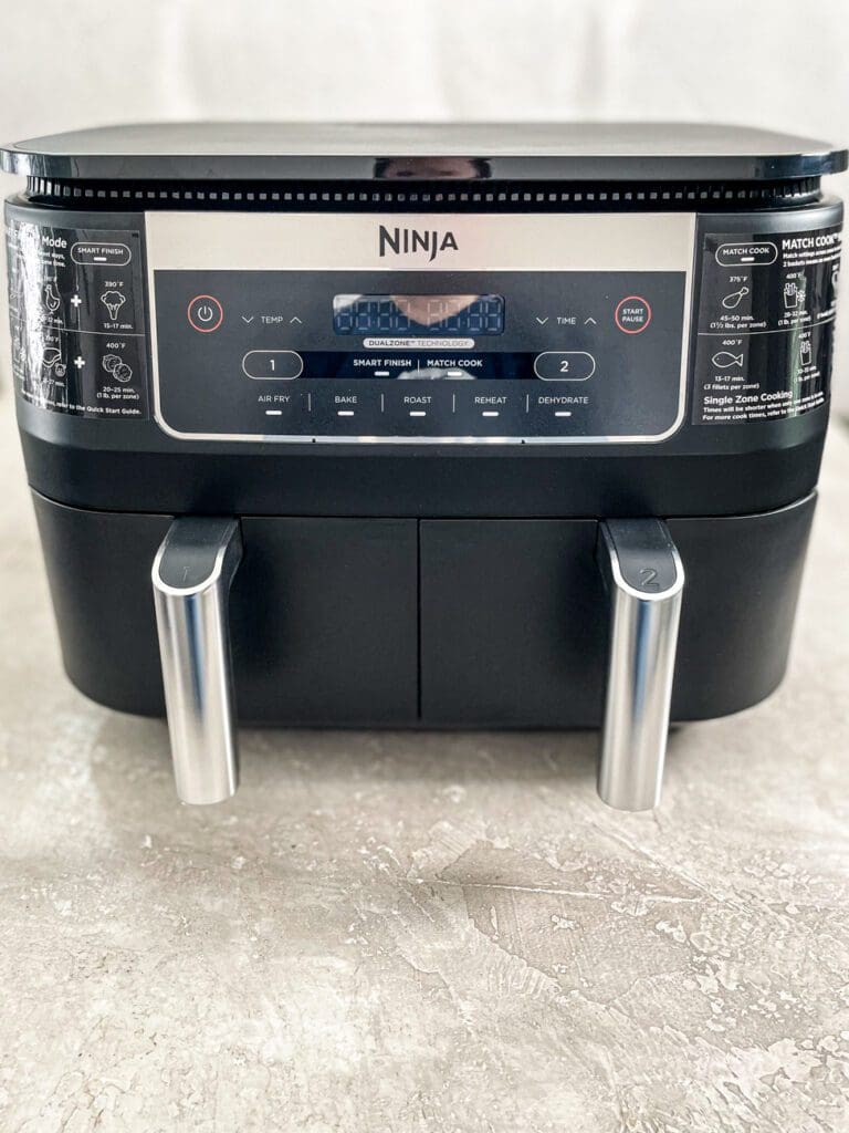 a Ninja Foodi dual air fryer