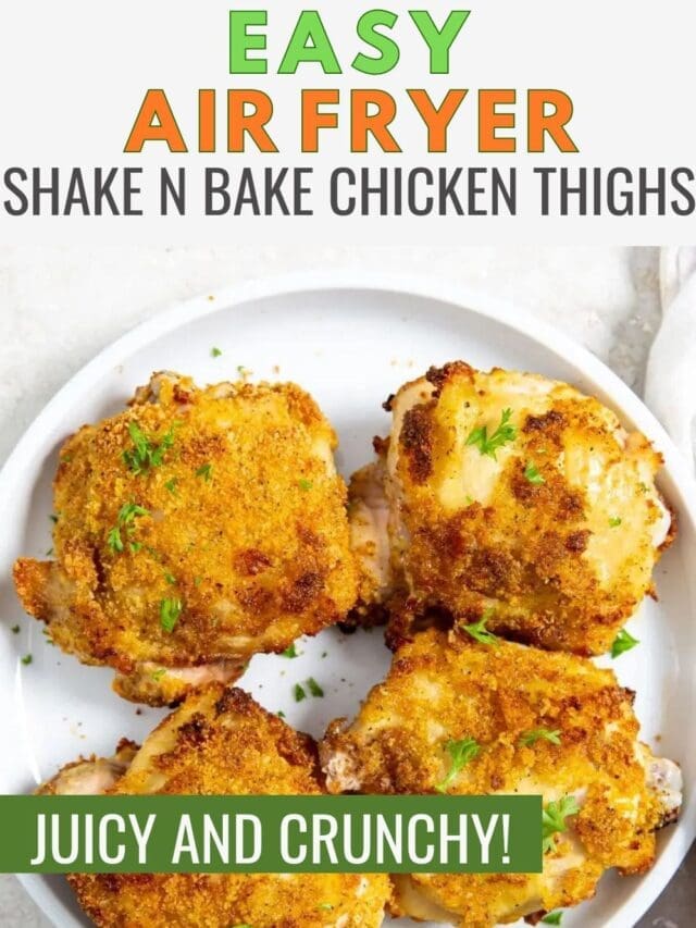 Easy Air Fryer Shake N Bake Chicken Thighs