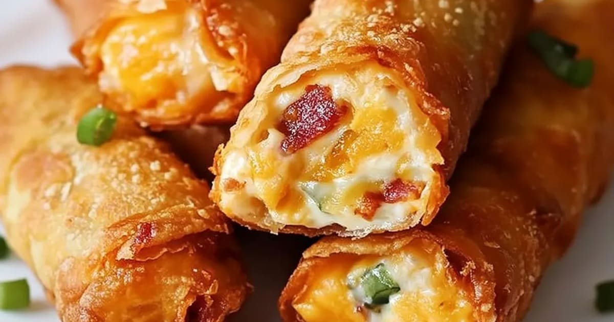 Air Fryer Recipes Mini Jalapeno Popper Egg Rolls