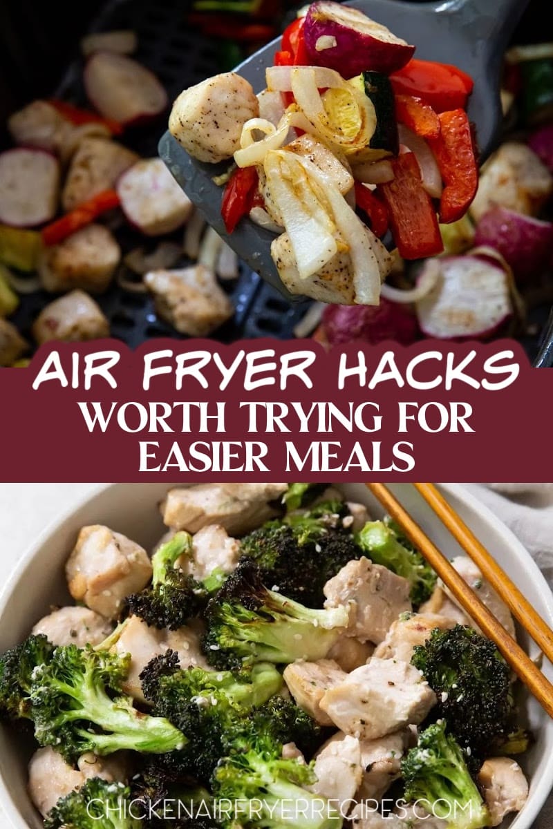 These chicken air fryer hacks can help you enjoy a delicious dinner with minimal time and effort that the whole family will enjoy. Quick and Easy Air Fryer Hacks | Air Fryer Tips for Beginners | Delicious Air Fryer Recipes for Home Cooks | Creative Ways to Use Your Air Fryer | Air Fryer Hacks for Busy Moms | How to Clean Your Air Fryer for Optimal Performance | Air Fryer Hacks for Guilt-Free Fried Food | Tips for Air Frying | Air Frying Hacks for Beginners