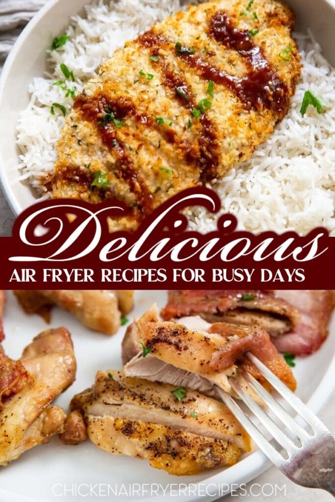 Chicken is one of the easiest ingredients to turn into delicious air fryer recipes that even the pickiest eater will enjoy. Healthy Air Fryer Recipes | Easy Air Fryer Recipes | Quick Air Fryer Recipes | Delicious Air Fryer Recipes | Best Air Fryer Recipes | Air Fryer Chicken Recipes | Air Fryer Snack Recipes | Air Fryer Meal Prep Recipes | Air Fryer Appetizer Recipes | Chicken Dinner Recipes | Easy Chicken Recipes | Air Fryer Recipes with Chicken