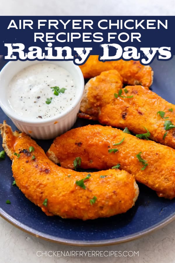 Rainy days may mean eating in, but it doesn't have to mean boring when you have some amazing air fryer chicken recipes to try. Easy Air Fryer Chicken Recipes | Healthy Air Fryer Chicken Recipes | Crispy Air Fryer Chicken Recipes | Delicious Air Fryer Chicken Recipes | Quick Air Fryer Chicken Recipes | Best Air Fryer Chicken Recipes | Flavorful Air Fryer Chicken Recipes