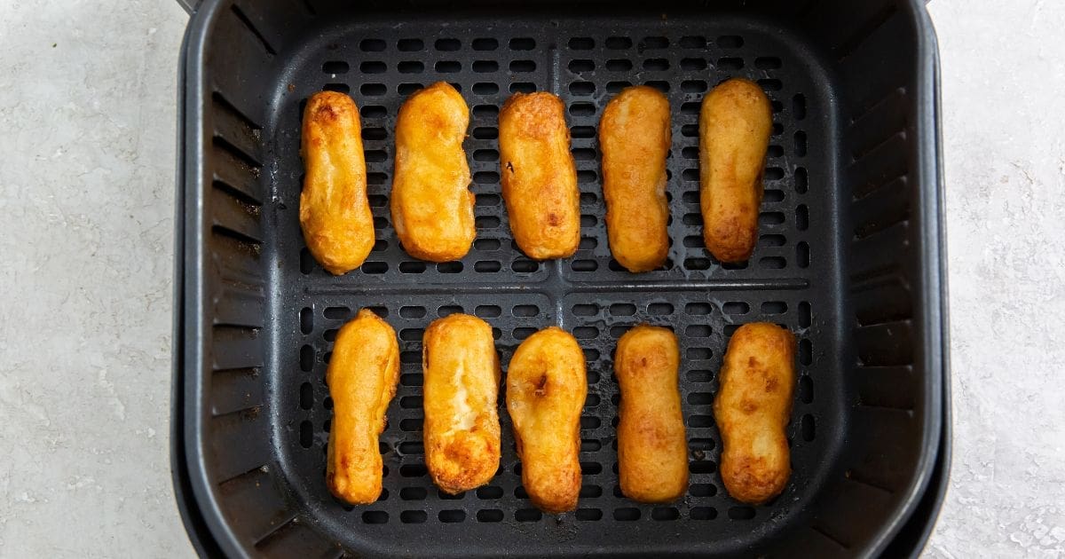 Kids Valentine's Dinner Recipes Air Fryer Tyson Honey Battered Breast Tenders in an Air Fryer Basket