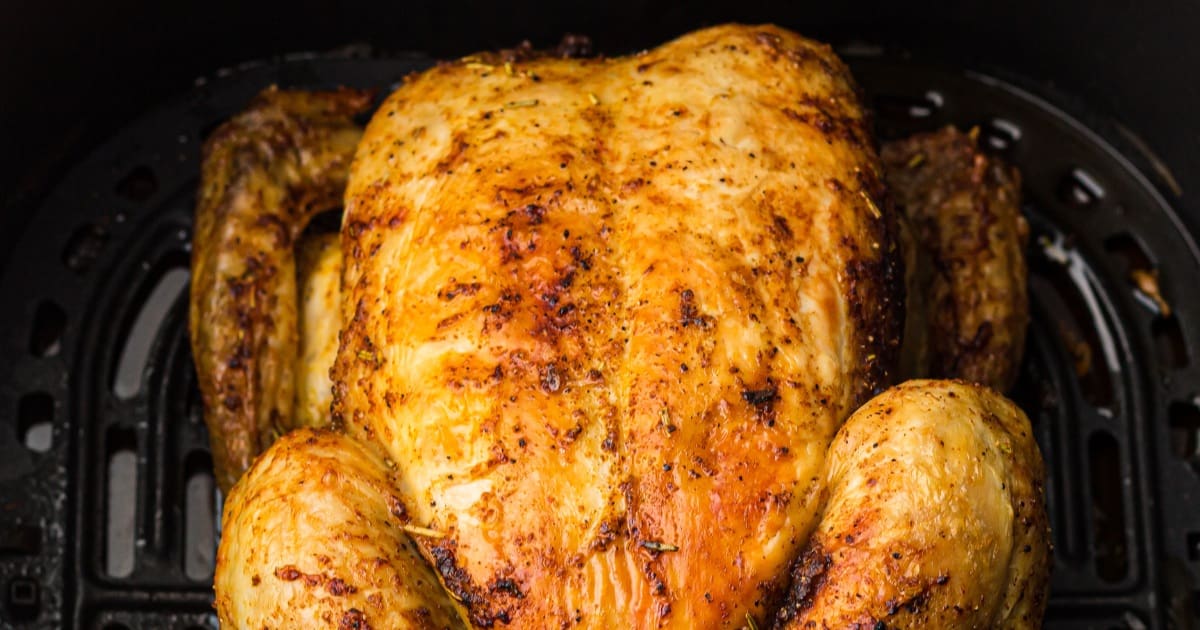 Air Fryer Restaurant Recipes El Pollo Loco Chicken in an Air Fryer Basket