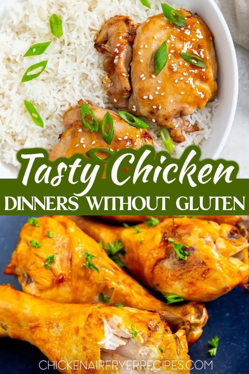 These gluten free air fryer chicken recipes pack the flavor and avoid the gluten for a tasty dinner that is healthy and easy to make. Easy Gluten-Free Chicken Meals | Best Gluten-Free Chicken Dishes | Gluten-Free Chicken Dinner Ideas | Healthy Gluten-Free Chicken Recipes | Quick Gluten-Free Chicken Recipes | Delicious Gluten-Free Chicken Meals | Gluten-Free Chicken Meal Prep | Healthy Chicken Recipes | Easy Chicken Recipes | Quick Chicken Dinner Ideas | Low Calorie Chicken Meals