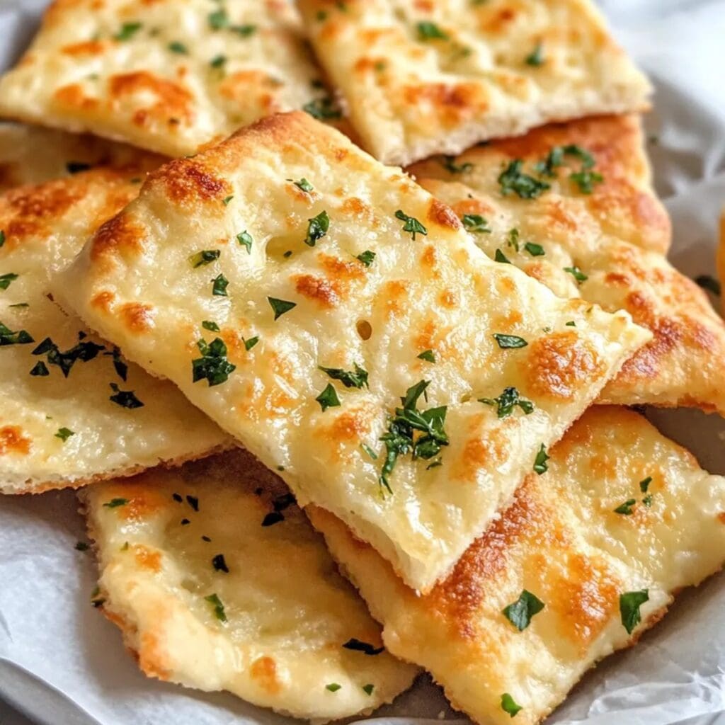 Game Day Air Fryer Recipes Close Up of Parmesan Garlic Chips