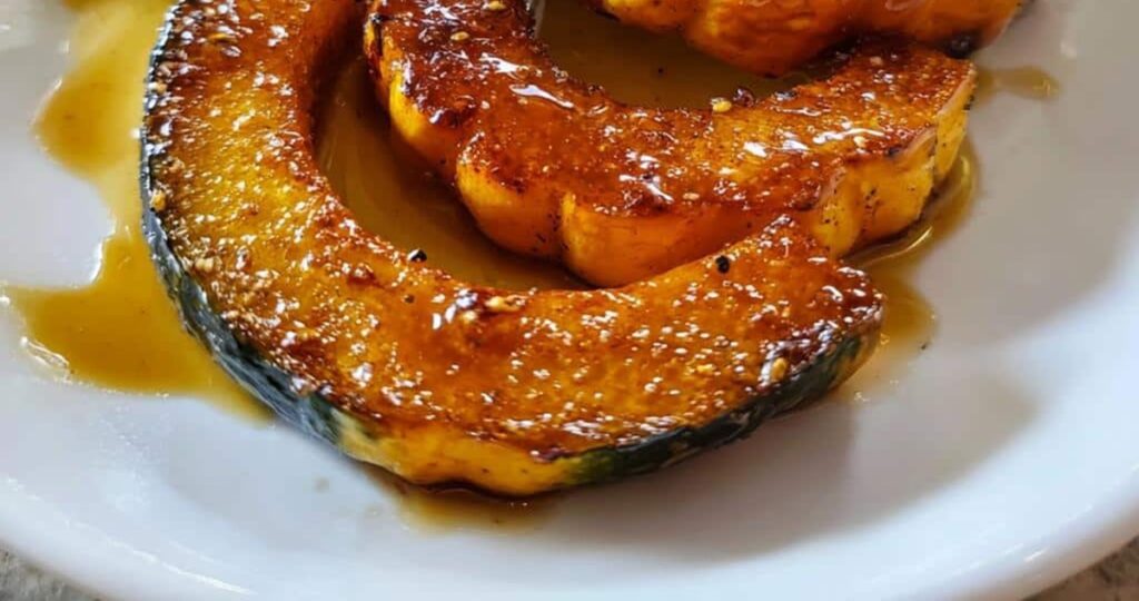 Acorn Squash Air Fryer Recipes Air Fryer Acorn Squash with Brown Butter on a Plate