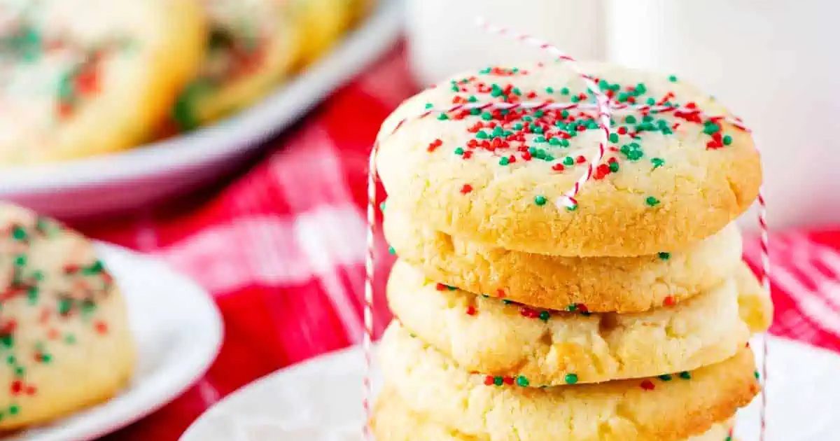 Air Fryer Christmas Party Appetizer Recipes a Stack of 25-Minute Air Fryer Sugar Cookies