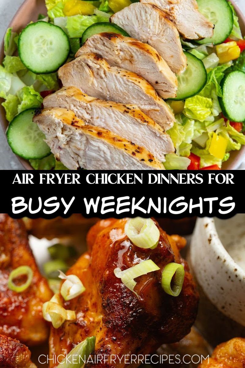 Our air fryer chicken dinners for busy weeknights are not just great because they’re quick; they are also easy dinners to cook. Quick Weeknight Dinners | Easy Chicken Dinner Ideas | 30 Minute Meals | Healthy Air Fryer Recipes | Crispy Chicken Breast | Weeknight Meal Prep | Quick Family Meals | Easy Chicken Thighs | Busy Mom Recipes | One Pan Dinner | Healthy Weeknight Dinners | Air Fryer Dinner Recipes | Quick Protein Meals | Easy Meal Ideas | Chicken Drumsticks Recipe