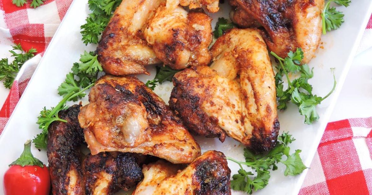 Chicken Dinners So Good Sweet Chili Onion Hot Wings on a Serving Platter