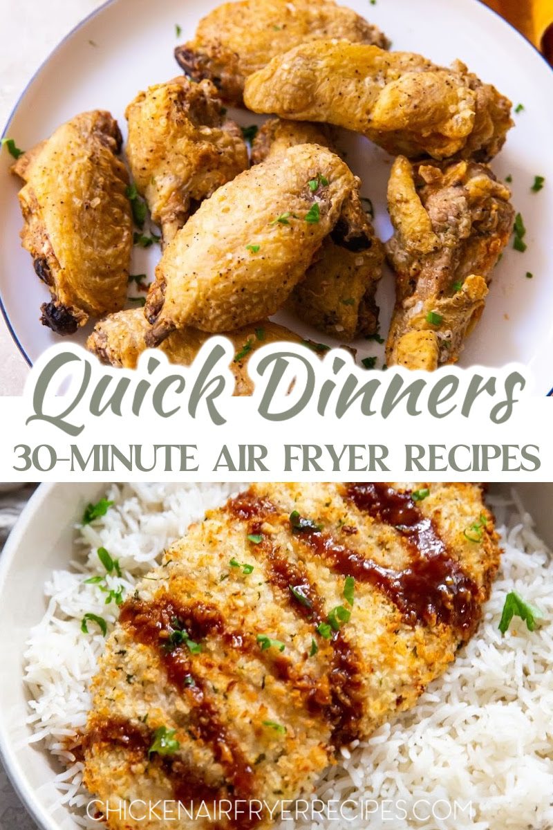 Our 30-minute chicken air fryer recipes can help you get an easy dinner on the table that everyone actually enjoys. Air Fryer Chicken Recipes | 30 Minute Meals | Easy Air Fryer Recipes | Quick Chicken Dinner | Air Fryer Dinner Ideas | Healthy Chicken Recipes | Easy Weeknight Dinners | Air Fryer Meals | Quick And Easy Recipes | Chicken Dinner Ideas | Air Fryer Cooking | Fast Dinner Recipes | Easy Chicken Recipes | Air Fryer Tips | 30 Minute Chicken | Family Dinner Ideas