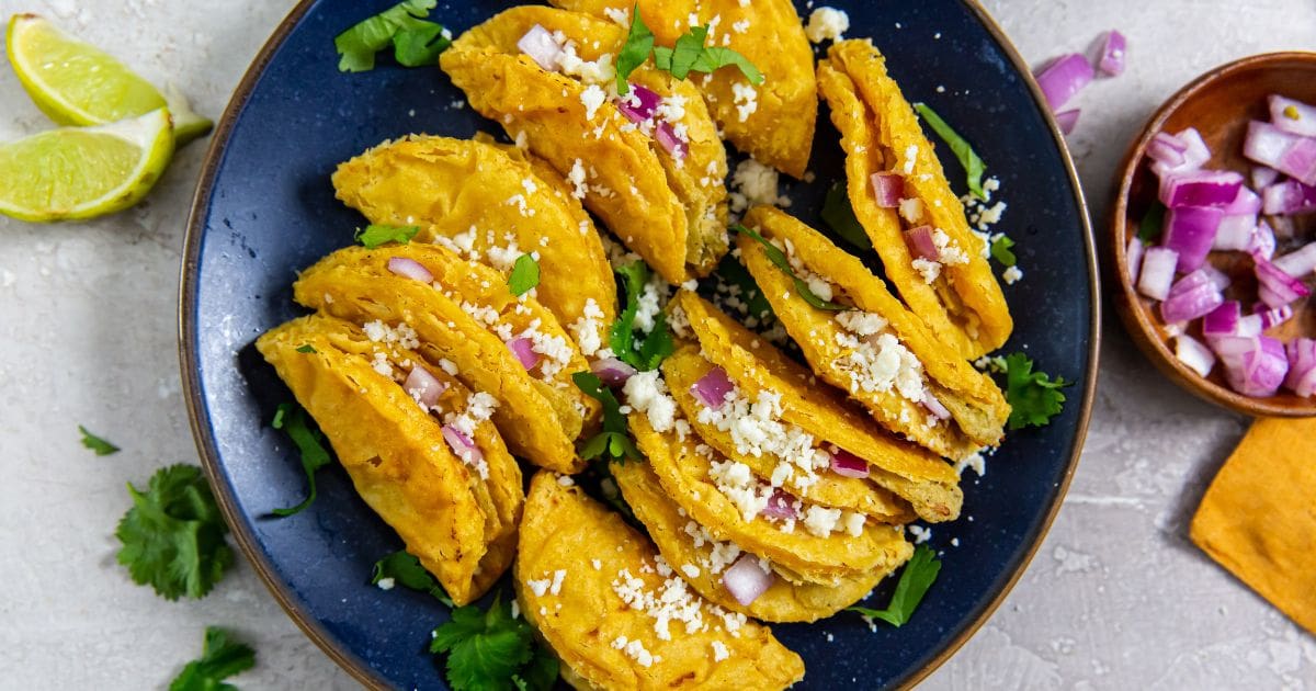 Air Fryer Chicken Recipes for National Margarita Day a Plate of Air Fryer Trader Joe’s Mini Chicken Tacos