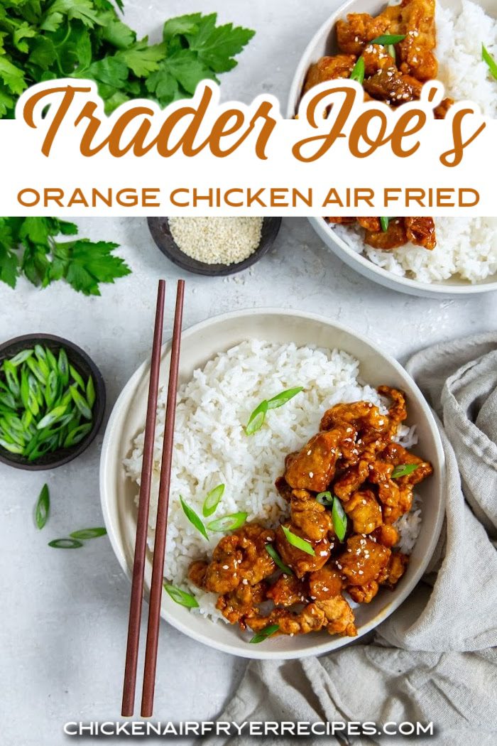 Making Trader Joe&rsquo;s orange chicken stir fry in an air fryer is simple with our easy air fryer Trader Joe&rsquo;s Orange Chicken recipe.