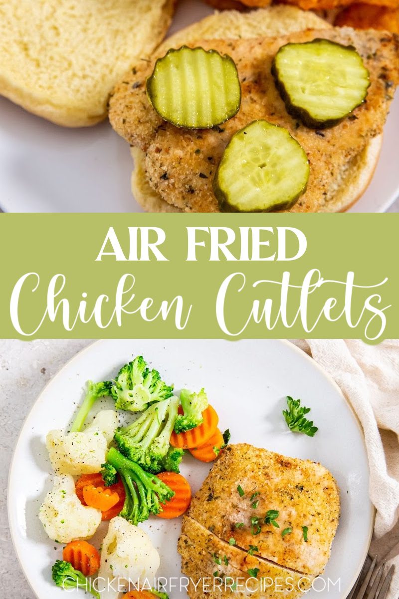 Our air fryer chicken cutlets recipe makes putting dinner on the table easier with both affordable cuts of meat and quick cooking times for even the busiest of weeknights. Breaded Chicken Cutlets | Crispy Air Fryer Chicken | Easy Air Fryer Recipes | Air Fryer Chicken Breast | Healthy Fried Chicken | Quick Weeknight Dinner | Air Fryer Recipes | Chicken Dinner Ideas | Easy Chicken Recipes | Panko Breaded Chicken | Crispy Chicken Recipe | Chicken Sandwich Ideas | Easy Family Dinner