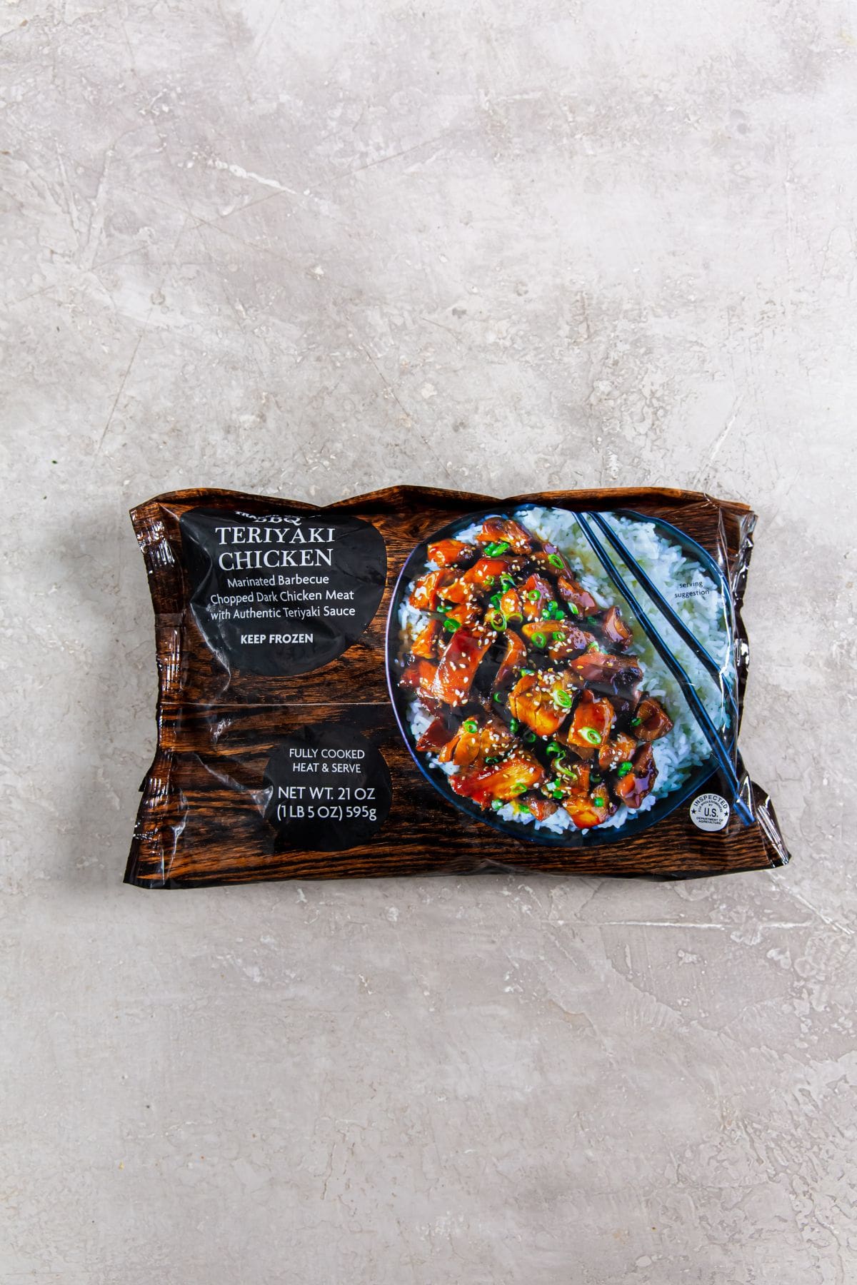 Air Fryer Trader Joe&rsquo;s BBQ Teriyaki Chicken ingredient photo for air fryer Trader Joe's BBQ teriyaki chicken