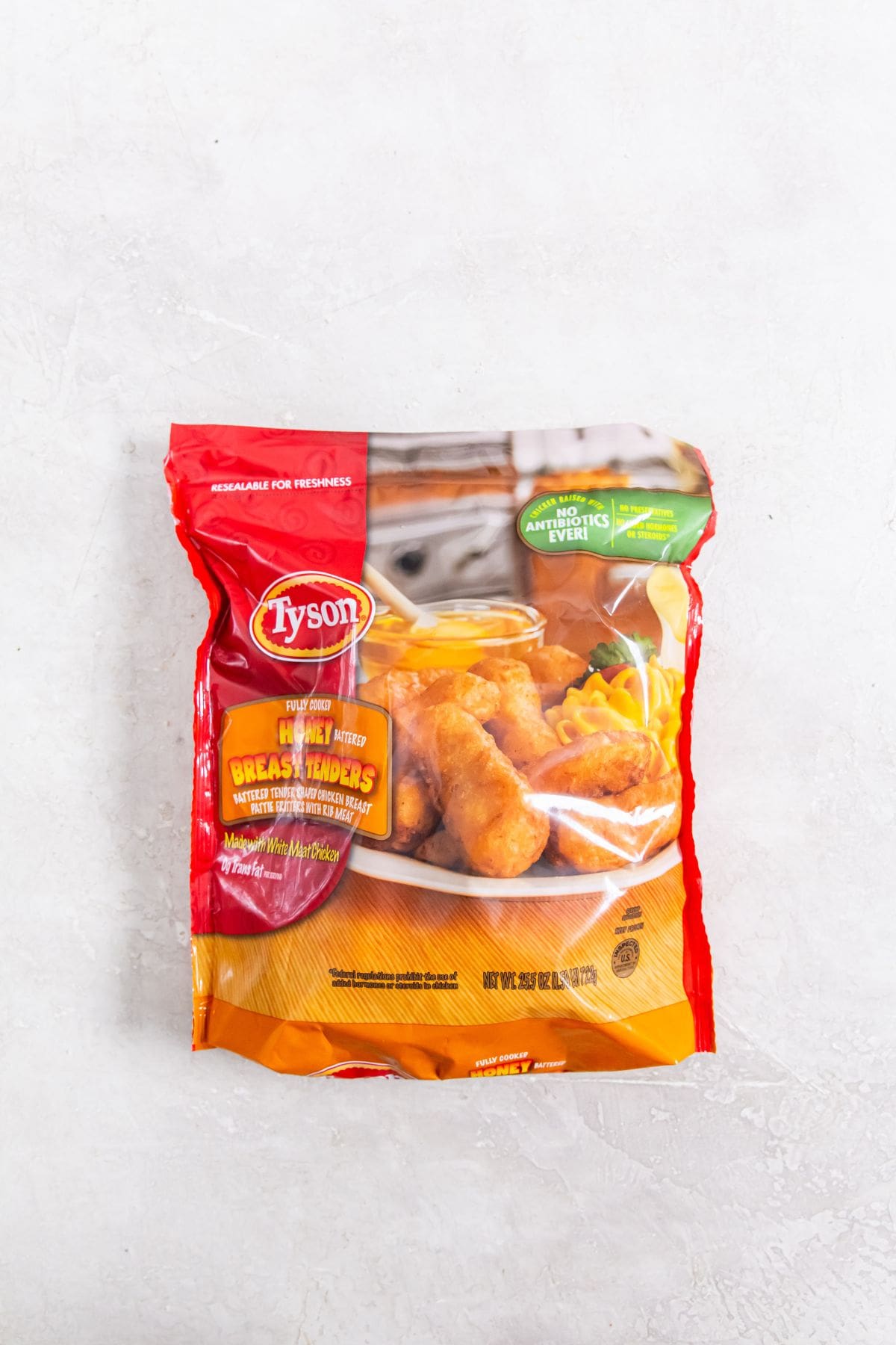Air Fryer Tyson Honey Battered Breast Tenders ingredient photo for air fryer tyson honey batter chicken tenders