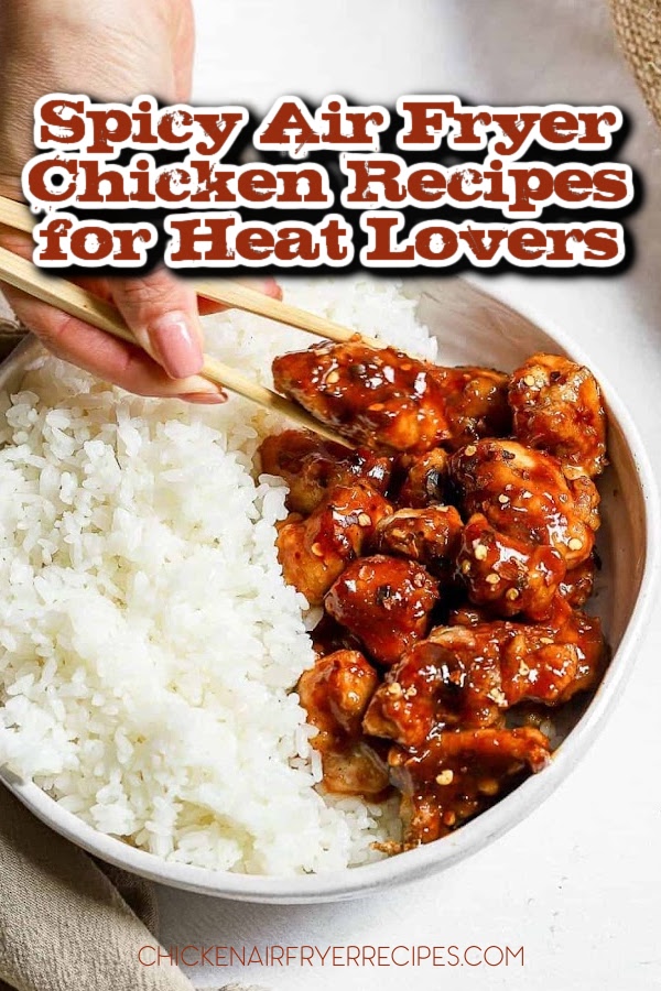 These easy, spicy air fryer chicken recipes are dinner ideas that let you control the heat in your meal.&nbsp;
