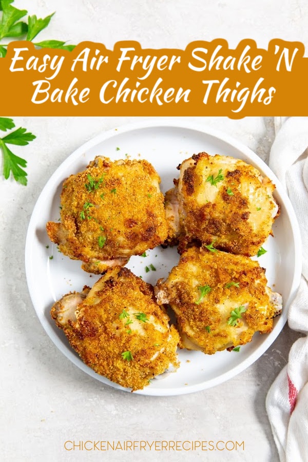 Our air fryer Shake N Bake chicken thighs make cooking crunchy chicken recipes even as a busy weeknight meal far easier.