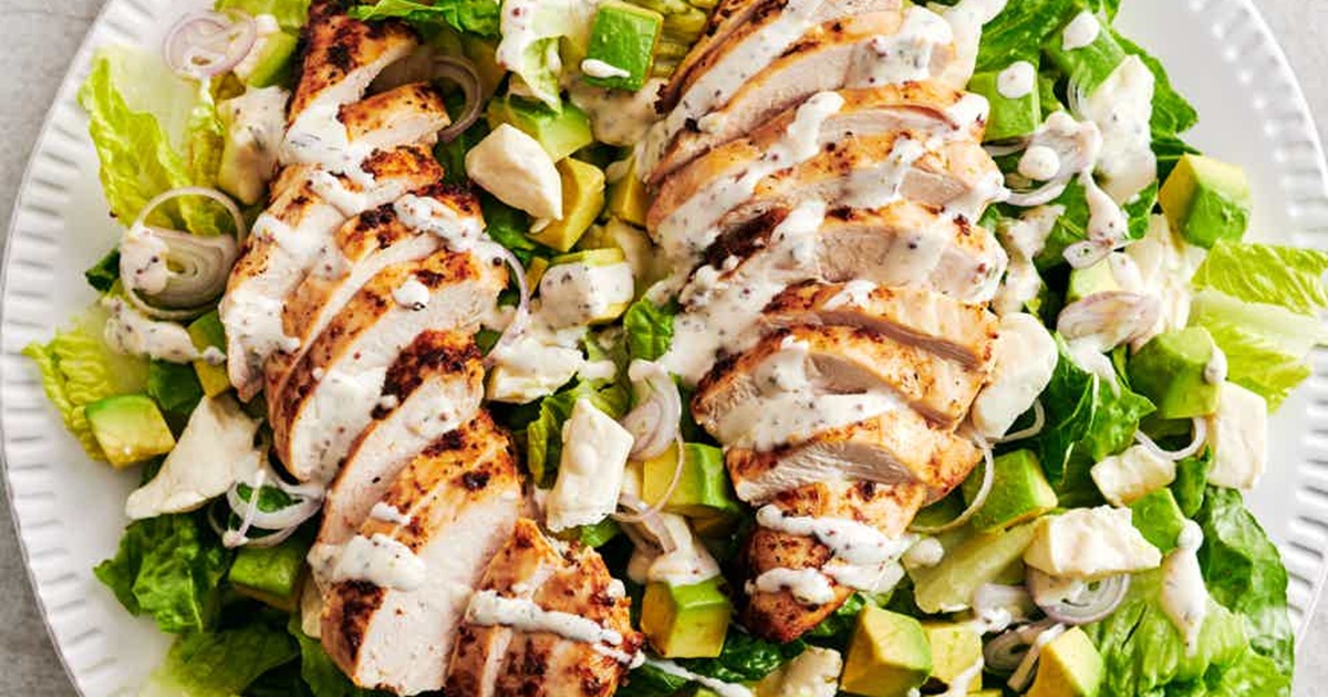 Air Fryer Chicken Salad Recipes Air Fryer Hearty Chicken Salad in a Bowl