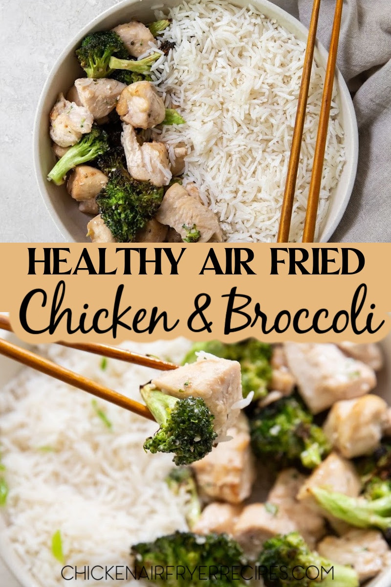 Our air fryer chicken and broccoli recipe is a quick, healthy dinner idea that can be served with rice for a complete meal in under half an hour.