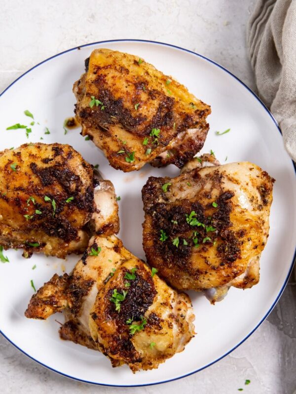 Easy Air Fryer Blackened Chicken Thighs