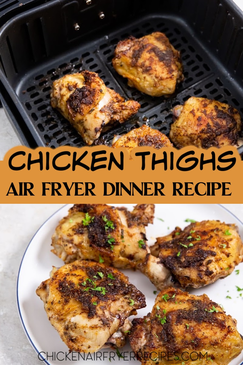 Our easy air fryer blackened chicken thighs recipe is an easy dinner recipe you can put together in minutes for a crowd.