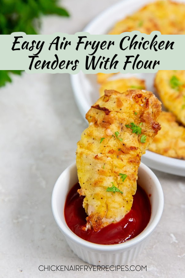 Our air fryer chicken tenders with flour recipe helps you cook restaurant-quality chicken tenders at home and just as fast as those restaurants.
