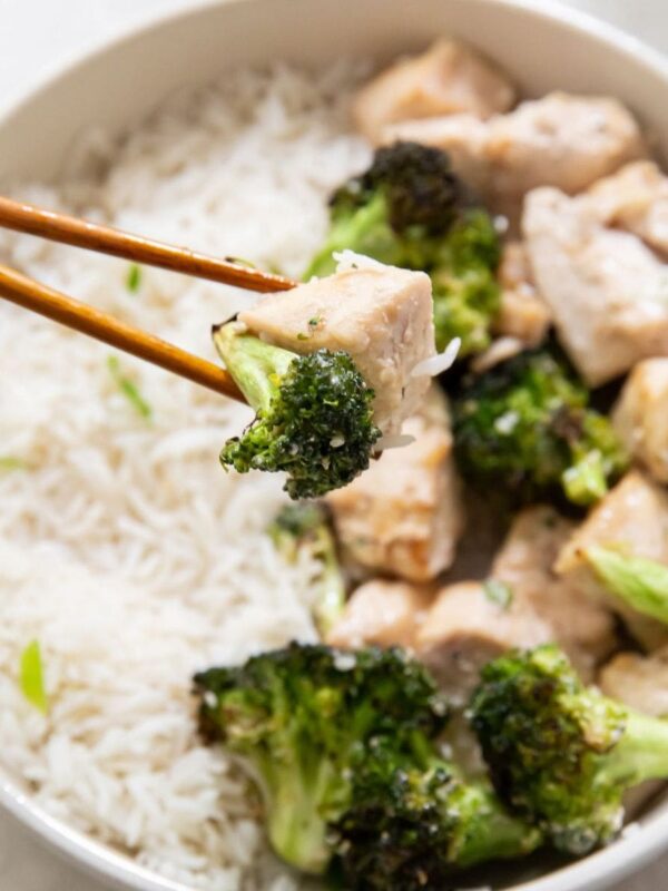 Easy Air Fryer Chicken and Broccoli