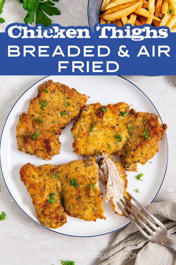 Our easy air fryer breaded chicken thighs recipe offers a quick dinner idea with chicken, perfect for busy weeknight meals or picky eaters.
