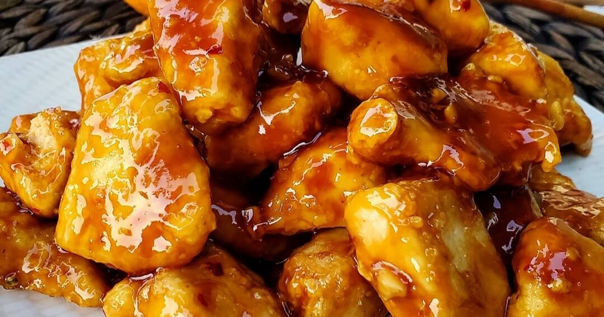 Low SmartPoints Air Fryer Chicken Breast Recipes Close Up Air Fryer Orange Chicken