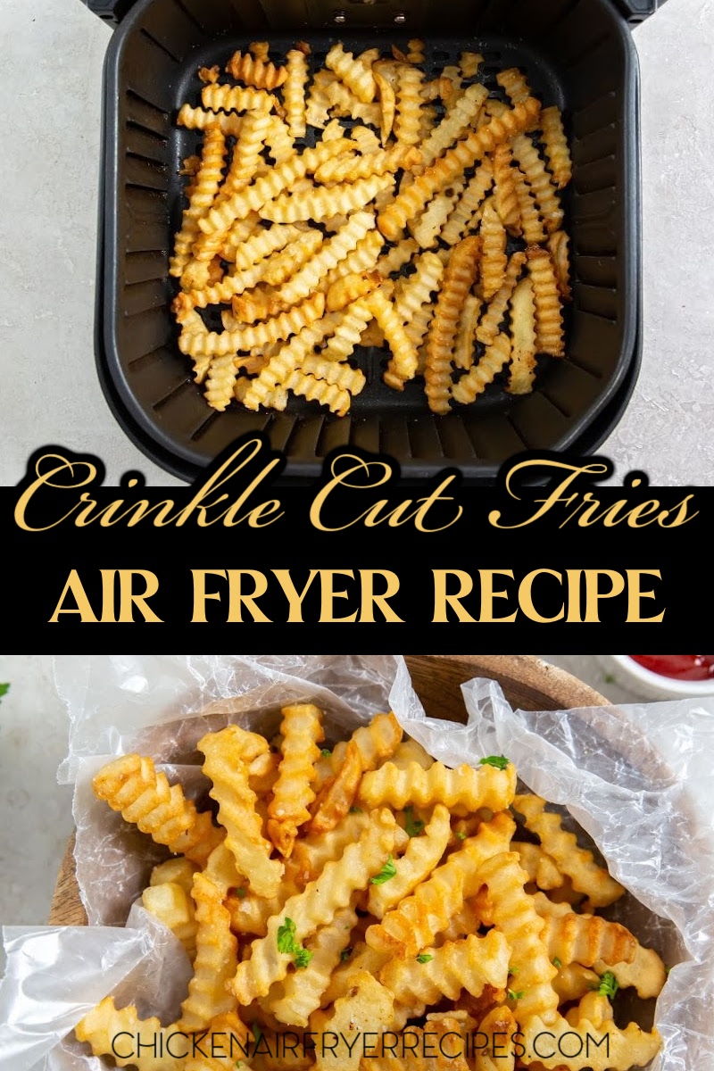 Our recipe for air fryer crinkle cut french fries is an easy side dish recipe that can come together in a hurry, even on busy weeknights.