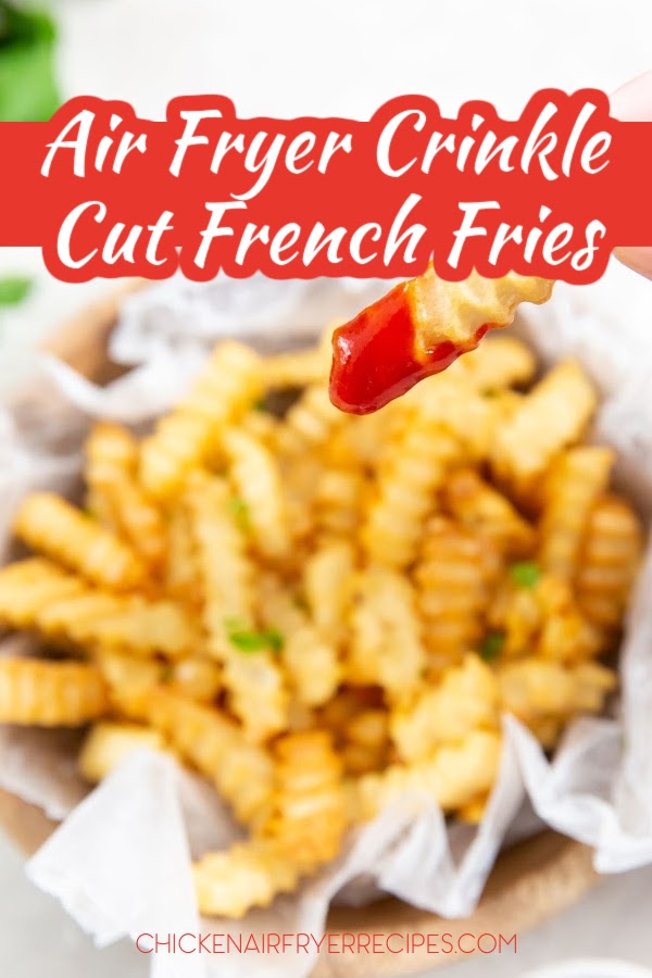 Our recipe for air fryer crinkle cut french fries is an easy side dish recipe that can come together in a hurry, even on busy weeknights.