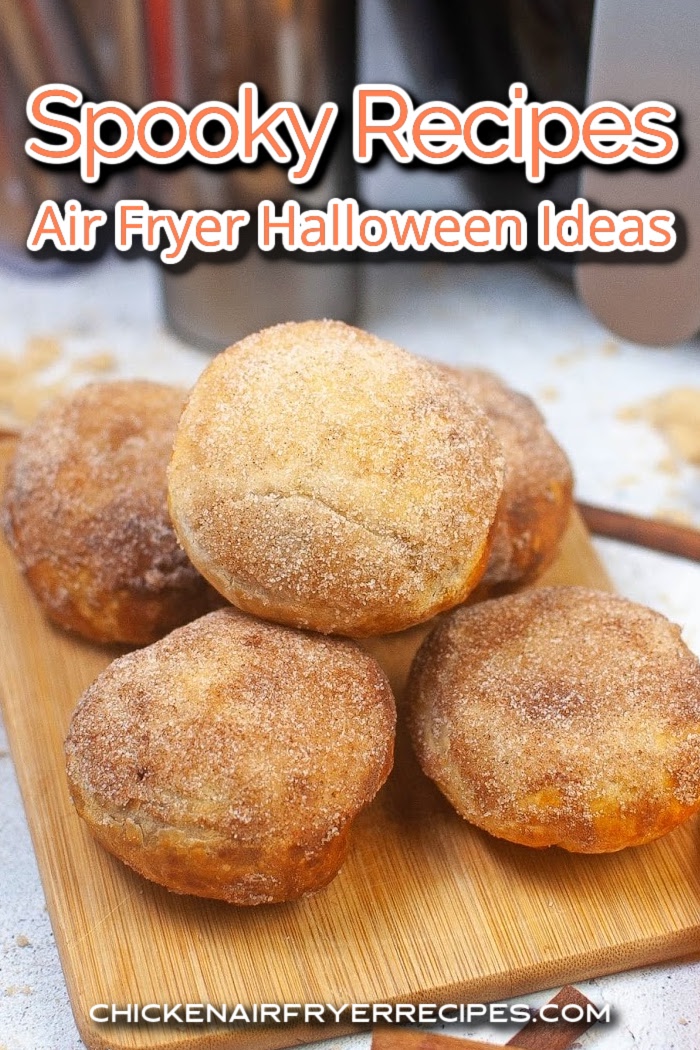 These air fryer Halloween recipes add a spooky touch to delicious treats that kids and adults will enjoy eating, and you will enjoy making.